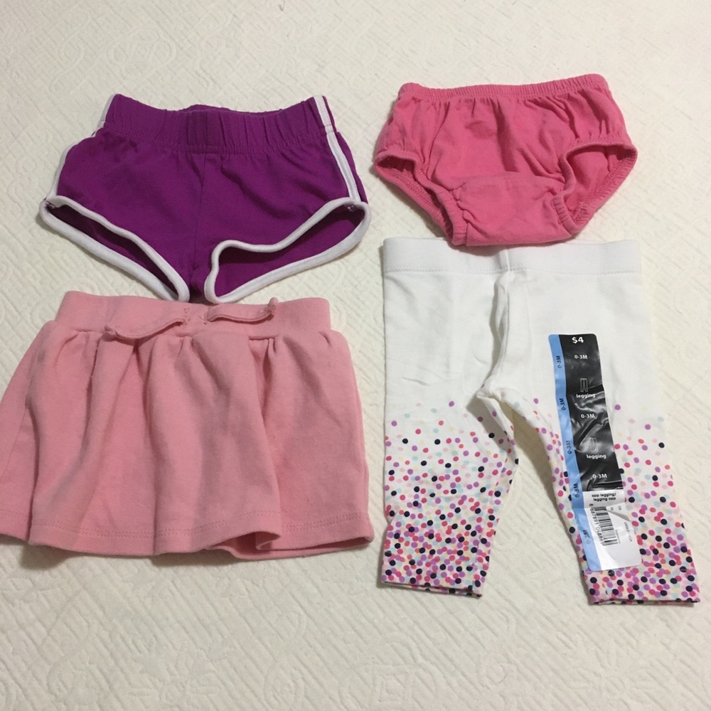 0-3m (4/$20) Summer Bottoms